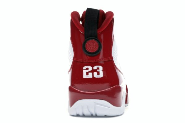 Air Jordan 9 Retro Blanco Rojo Gimnasio (302370-160) - Imagen 5