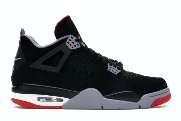 Jordan 4 Retro Bred (2019) – Negro/Rojo Fuego – 308497-060 - Imagen 1