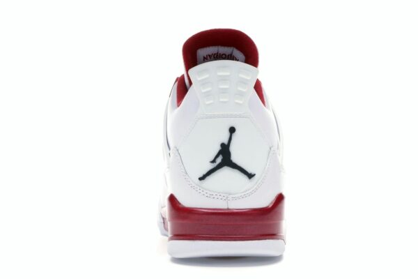 Air Jordan 4 Retro Alternate 89 (308497-106) – Rojo gimnasio/Negro/Blanco – Cuero completo - Imagen 5