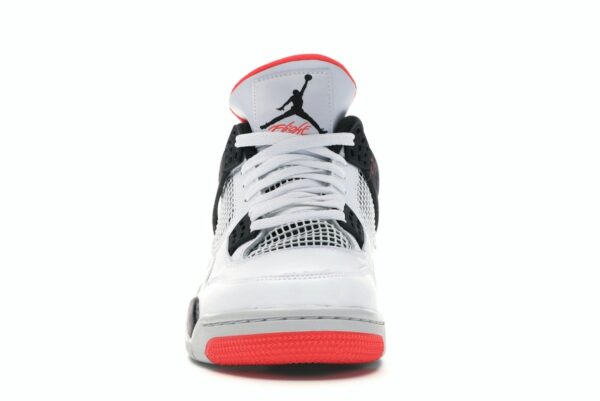 Jordan 4 Retro Flight Nostalgia (308497-116) – Blanco/Negro/Carmesí Brillante - Imagen 3