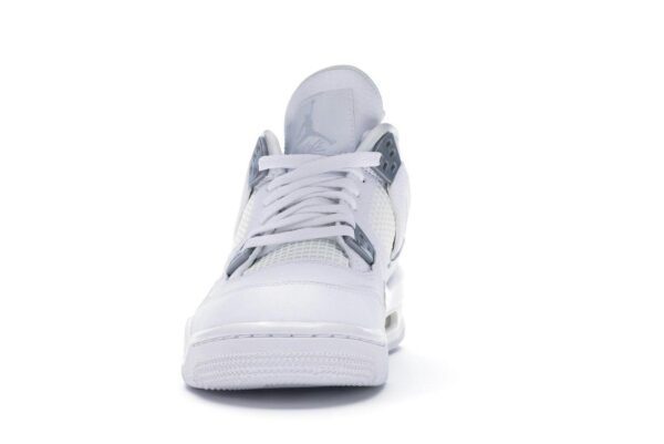 Air Jordan 4 Retro Pure Money (2017) GS Zapatillas de piel blancas – 408452-100 - Imagen 3