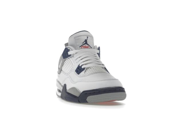 Air Jordan 4 Retro Midnight Navy GS (408452-140) Blanco/Azul marino medianoche - Imagen 2