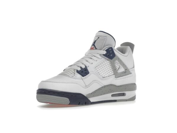 Air Jordan 4 Retro Midnight Navy GS (408452-140) Blanco/Azul marino medianoche - Imagen 3
