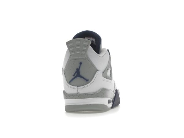 Air Jordan 4 Retro Midnight Navy GS (408452-140) Blanco/Azul marino medianoche - Imagen 5