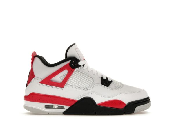 Jordan 4 Retro Red Cement (GS) – 408452-161 – Primaria – Blanco/Rojo/Negro - Imagen 1