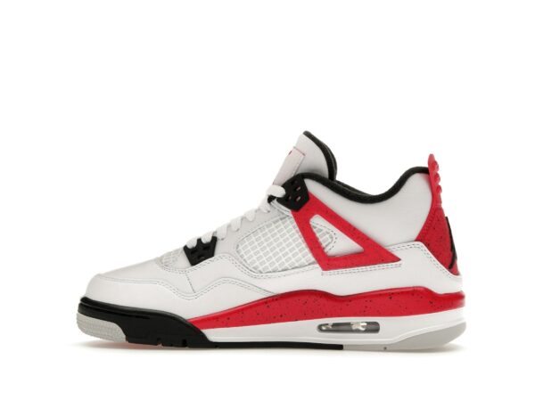 Jordan 4 Retro Red Cement (GS) – 408452-161 – Primaria – Blanco/Rojo/Negro - Imagen 4