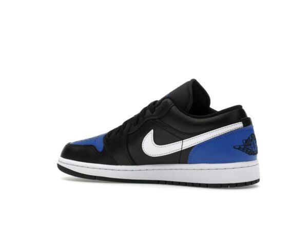 Jordan 1 Low Black Royal Toe Sneakers – 553558-042 - Imagen 4