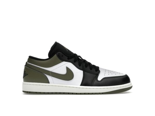 Jordan 1 Low Black Toe Medium Olive (553558-092) - Imagen 1