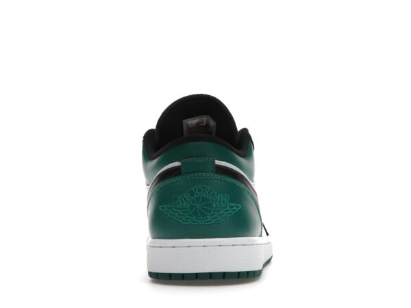 Air Jordan 1 Low Blanco Negro Verde Místico (553558-113) - Imagen 5