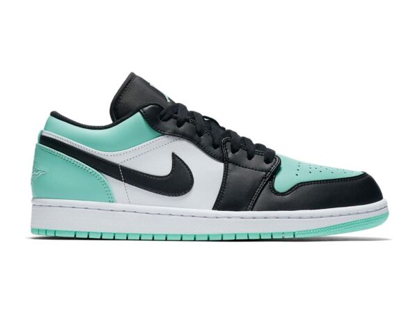 Jordan 1 Low Emerald Toe Blanco/Emerald Rise-Negro 553558-117 - Imagen 1