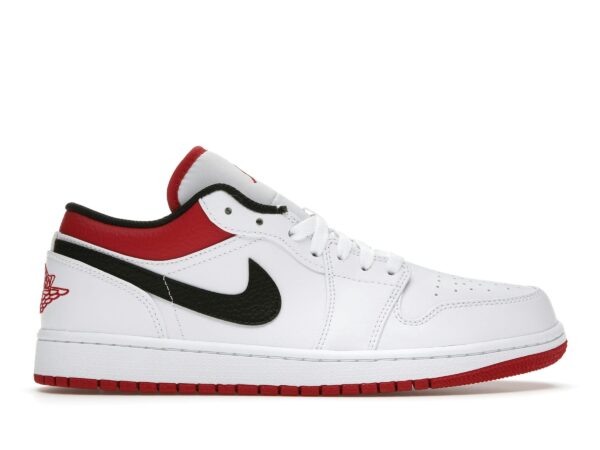 Air Jordan 1 Low Blanco Rojo Universitario Negro – 553558-118 - Imagen 1