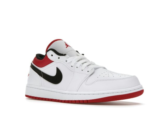 Air Jordan 1 Low Blanco Rojo Universitario Negro – 553558-118 - Imagen 2
