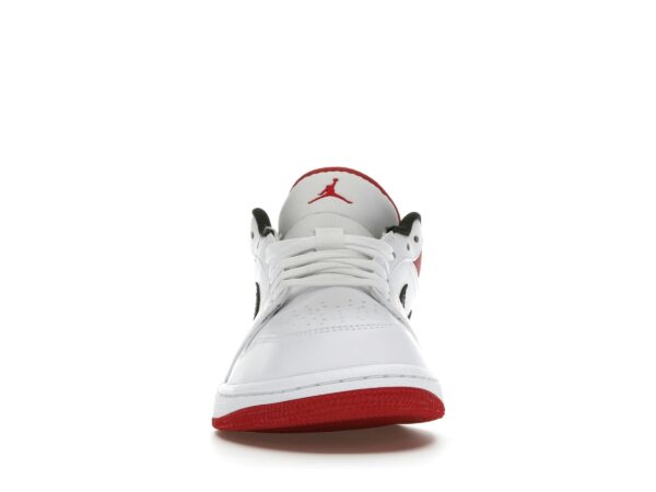 Air Jordan 1 Low Blanco Rojo Universitario Negro – 553558-118 - Imagen 3