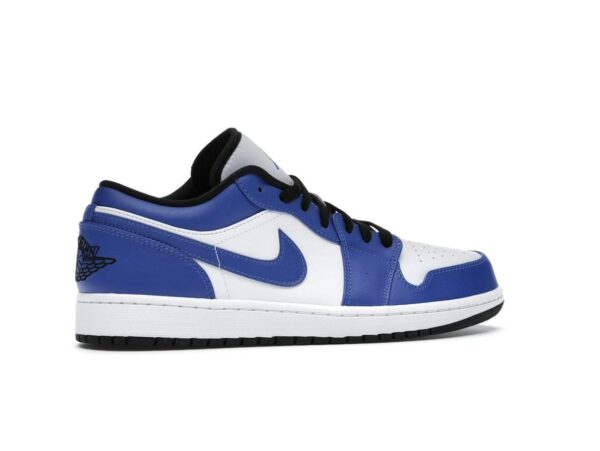 Air Jordan 1 Low Blanco Game Royal/Negro Game Royal 553558-124 - Imagen 6