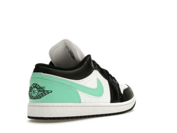 Zapatillas Air Jordan 1 Low de cuero con brillo verde – 553558-131 - Imagen 7