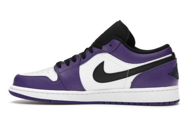 Air Jordan 1 Low Court Morado Blanco (553558-500) - Imagen 4