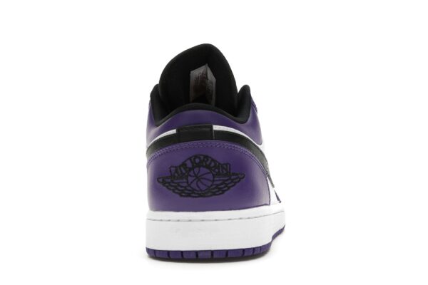 Air Jordan 1 Low Court Morado Blanco (553558-500) - Imagen 5