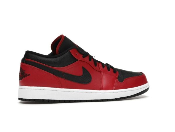 Air Jordan 1 Low Reverse Bred Pebbled Swoosh (553558-605) - Imagen 6
