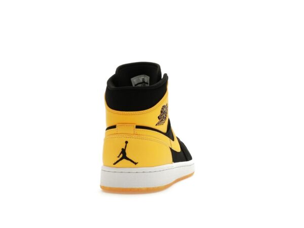 Air Jordan 1 Retro Mid New Love (2017) Negro Varsity Blanco Maíz 554724-035 - Imagen 5