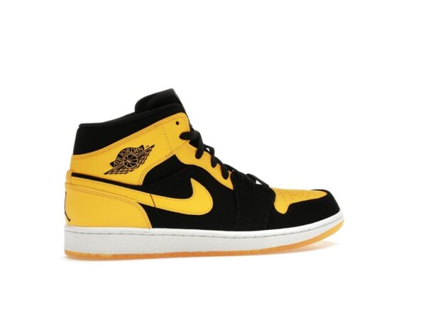 Air Jordan 1 Retro Mid New Love (2017) Negro Varsity Blanco Maíz 554724-035 - Imagen 6