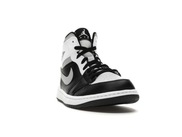 Air Jordan 1 Mid White Shadow (554724-073) – Negro/Gris medio/Blanco - Imagen 2