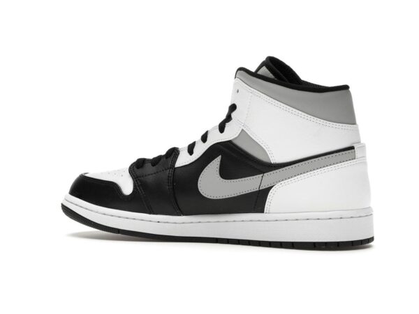 Air Jordan 1 Mid White Shadow (554724-073) – Negro/Gris medio/Blanco - Imagen 4