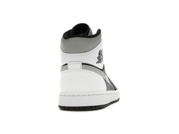 Air Jordan 1 Mid White Shadow (554724-073) – Negro/Gris medio/Blanco - Imagen 5