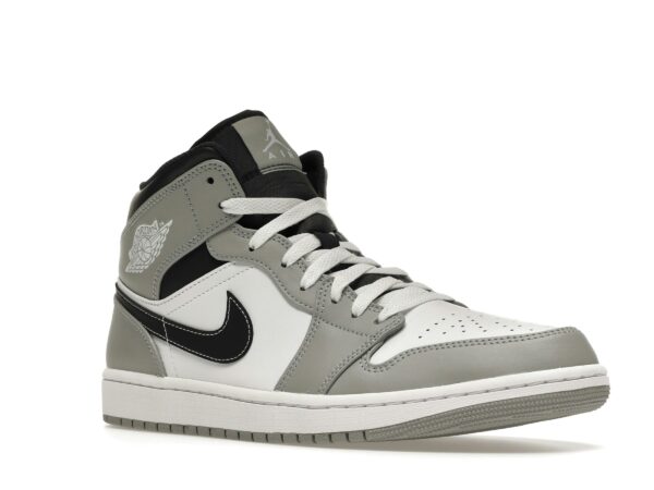 Jordan 1 Mid Gris Ahumado Claro Antracita – 554724-078 - Imagen 2