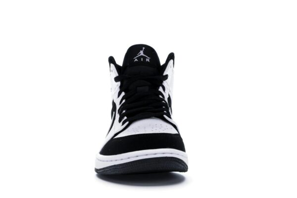 Air Jordan 1 Mid Blanco Negro (554724-113) - Imagen 3