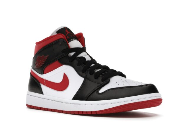 Air Jordan 1 Mid Gym Rojo Negro Blanco (554724-122) - Imagen 2