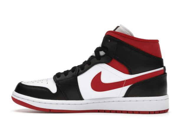 Air Jordan 1 Mid Gym Rojo Negro Blanco (554724-122) - Imagen 4