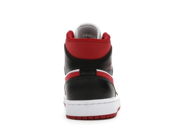 Air Jordan 1 Mid Gym Rojo Negro Blanco (554724-122) - Imagen 5