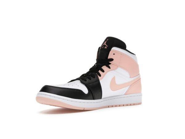 Air Jordan 1 Mid Naranja Ártico con puntera negra – 554724-133 - Imagen 3