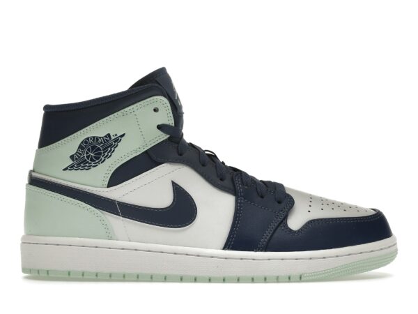 Air Jordan 1 Mid Mystic Navy Menta Espuma (554724-413) - Imagen 1