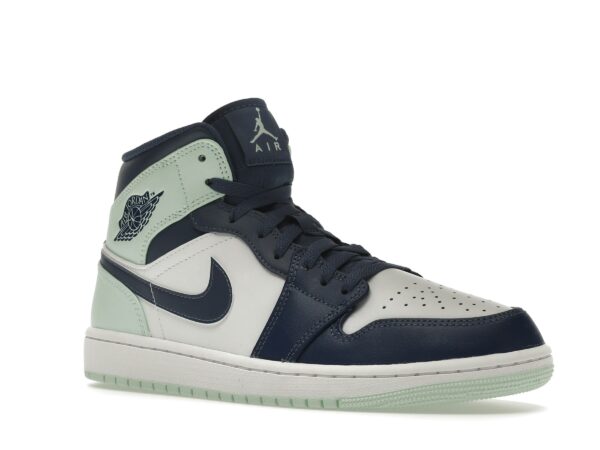 Air Jordan 1 Mid Mystic Navy Menta Espuma (554724-413) - Imagen 2