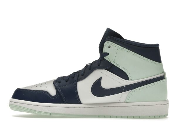 Air Jordan 1 Mid Mystic Navy Menta Espuma (554724-413) - Imagen 4