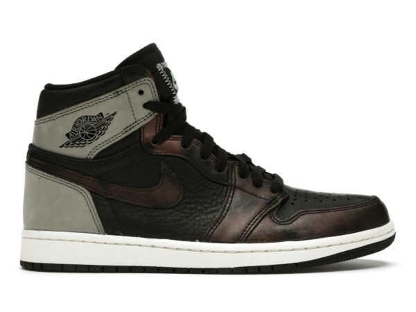Air Jordan 1 Retro High Light Army Rust Shadow Patina – Zapatillas de cuero negras – 555088-033 - Imagen 1