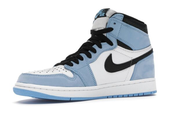 Zapatillas Air Jordan 1 Retro High OG de cuero azul universitario – 555088-134 - Imagen 4