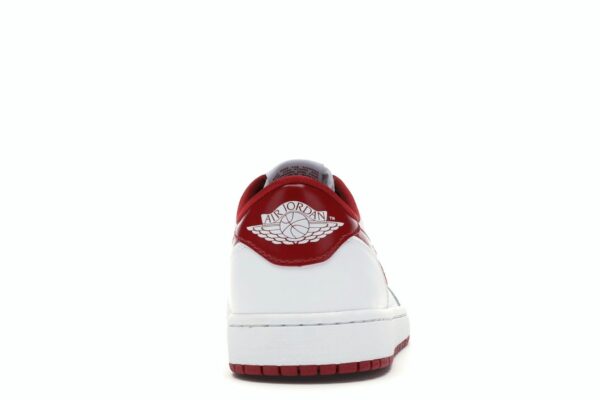 Air Jordan 1 Retro Low Blanco Rojo Universitario (705329-101) - Imagen 5