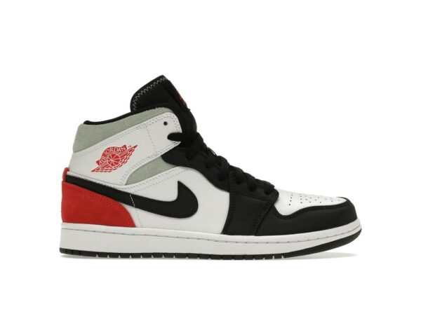 Air Jordan 1 Mid SE con puntera roja y negra (852542-100) - Imagen 1