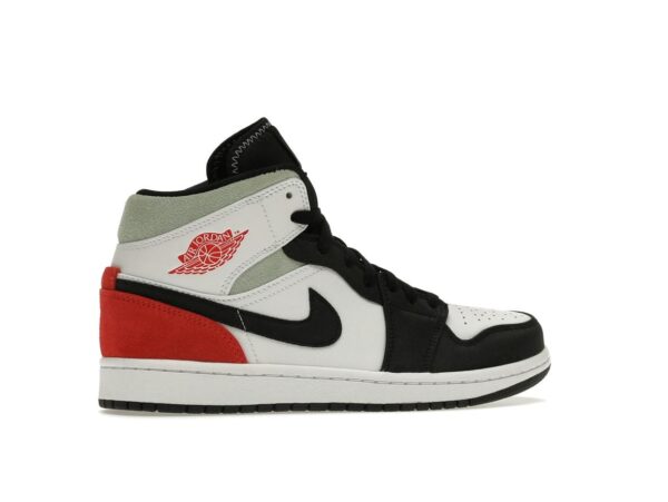 Air Jordan 1 Mid SE con puntera roja y negra (852542-100) - Imagen 6