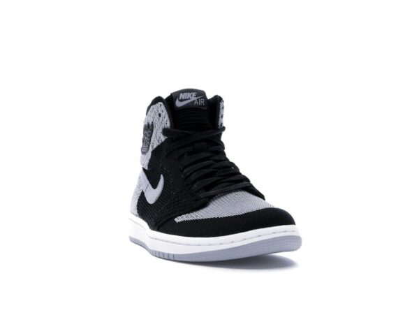 Air Jordan 1 Retro High Flyknit Shadow Negro Gris Lobo Blanco 919704-003 - Imagen 2