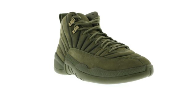 Jordan 12 Retro PSNY Olive – AA1233-200 Public School NY Collaboration Zapatillas para hombre - Imagen 2