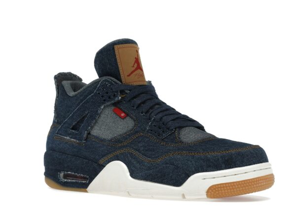 Jordan 4 Retro Levi's Denim (Etiqueta en blanco) – AO2571-401 - Imagen 2