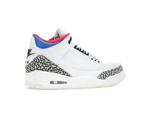 Air Jordan 3 Retro Seúl Blanco/Soar-Rojo Atom AV8370-100 - Imagen 6