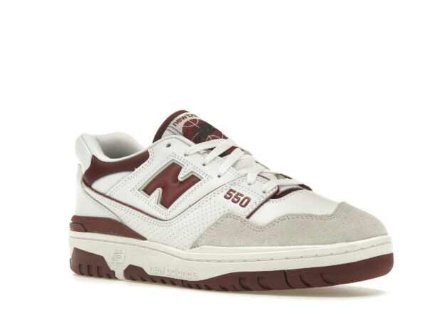 New Balance 550 Sea Salt Burgundy BB550LI1: Zapatillas de baloncesto retro para hombre - Imagen 2