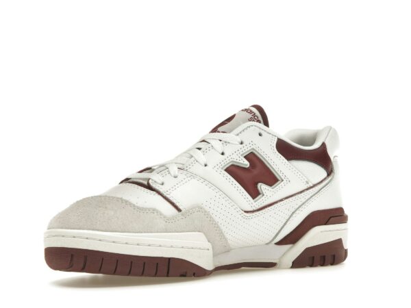 New Balance 550 Sea Salt Burgundy BB550LI1: Zapatillas de baloncesto retro para hombre - Imagen 4