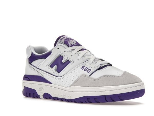 Zapatillas New Balance 550 blancas y moradas – BB550WR1 - Imagen 2
