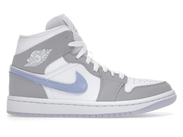 Jordan 1 Mid Wolf Grey Aluminum (Mujer) – BQ6472-105 - Imagen 1