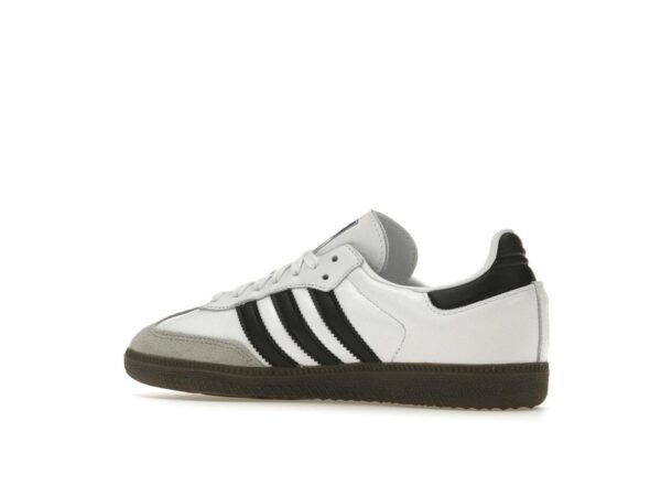 Zapatillas Adidas Samba OG Cloud White Core Black para mujer BZ0057 - Imagen 4